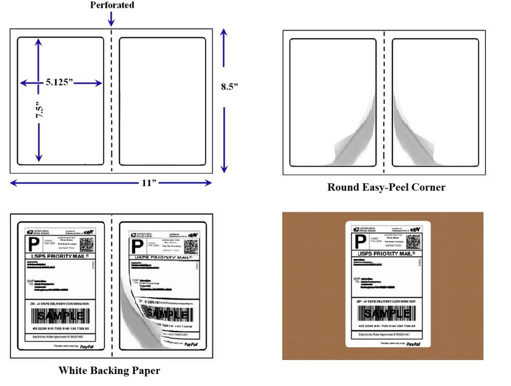 perforated paper _ JLH label --- Professional Label Manufacturer Throughout Ups Shipping Label Template